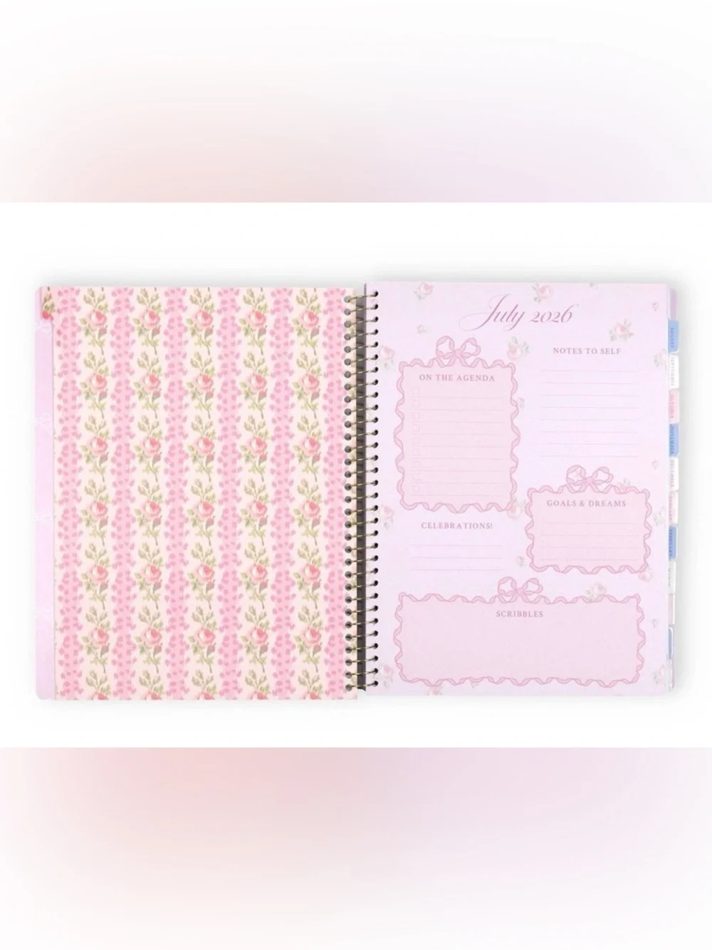 LoveShackFancy Blue Floral 2026-2027 Spiral Planners